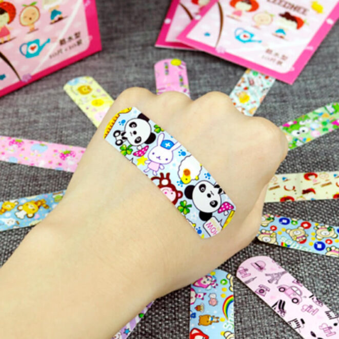 100-Pieces-Waterproof-Breathable-Kawaii-Cute-Cartoon-Patches-1