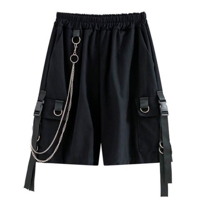 Black-Men-Chain-Shorts-Streetwear-Urbancore-3