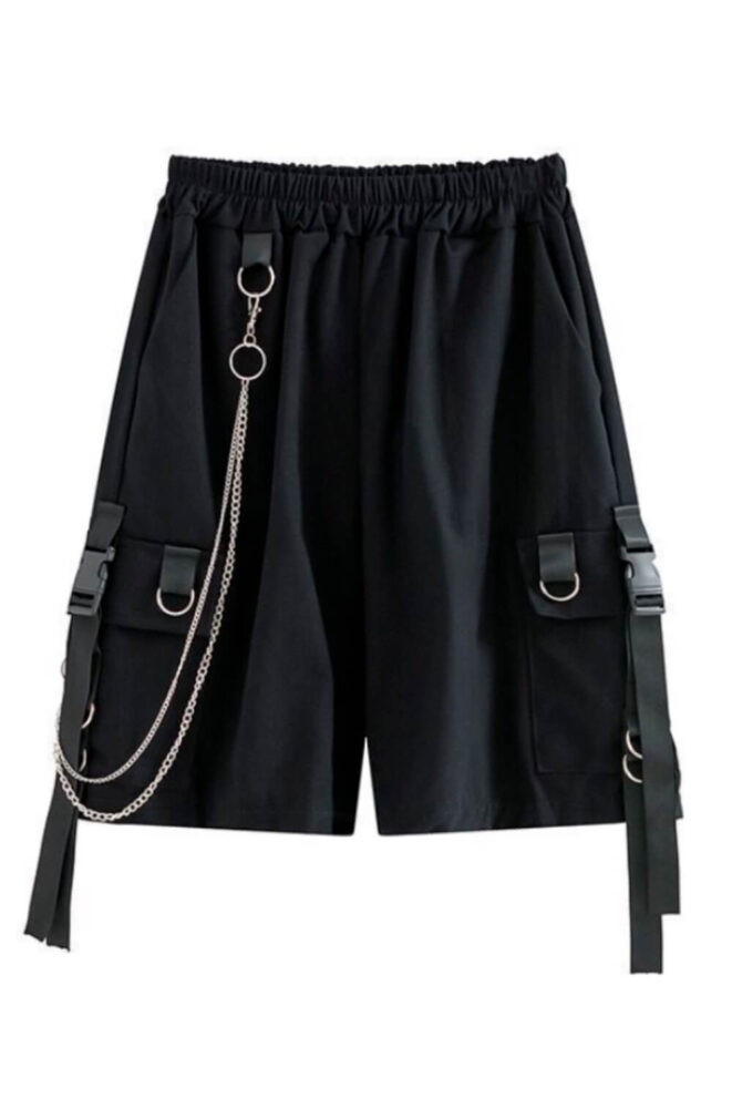 Black-Men-Chain-Shorts-Streetwear-Urbancore-4