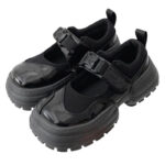 Black Y2K Sandals Shoes Urbancore Aesthetic (1)
