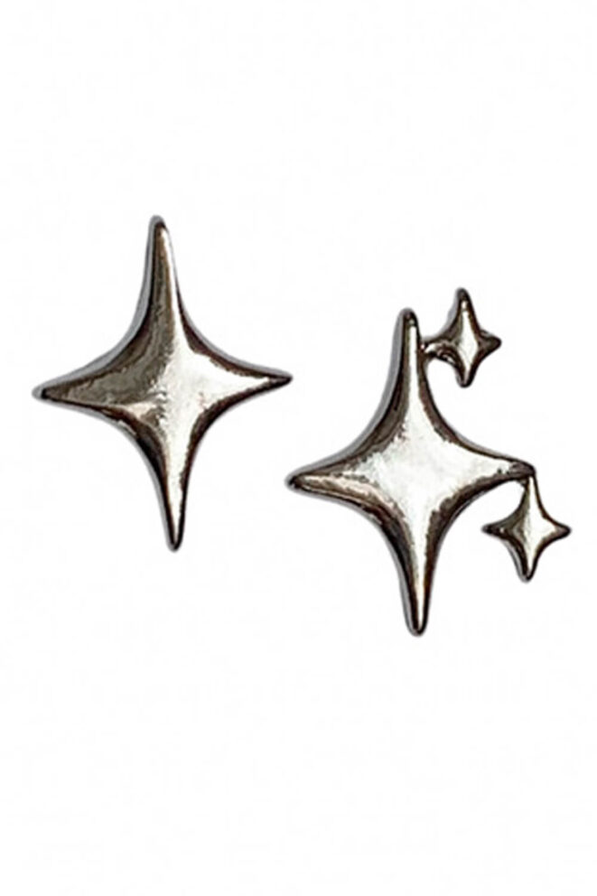 Cute Sparkle Stars Aesthetic Stud Earrings (4)