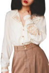 Floral Art Academia Vintage Blouse for Women