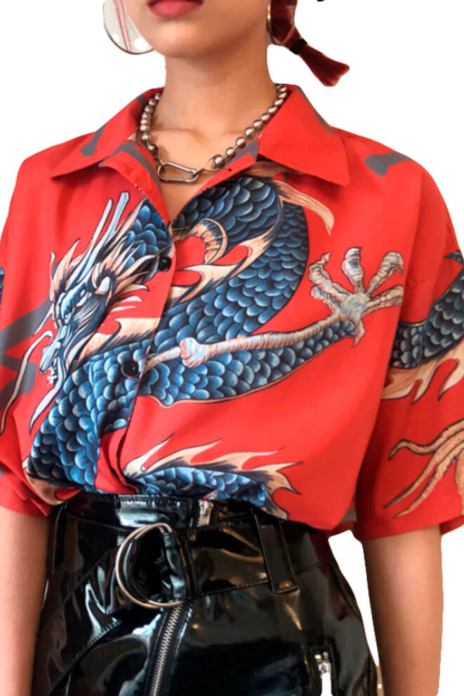 Grunge-Women-Shirt-Dragon-Print-Harajuku-4