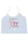 Kawaii Pastel Kuromi Aesthetic Crop Top for Women (1)