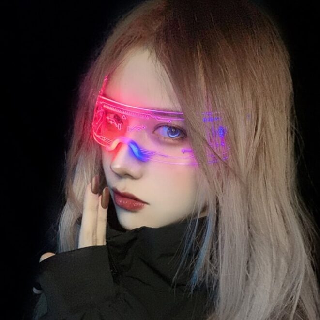 LED Glowing Glasses Cyberpunk3