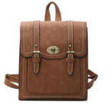 Light Academia Style Backpack Eco Leather (1)