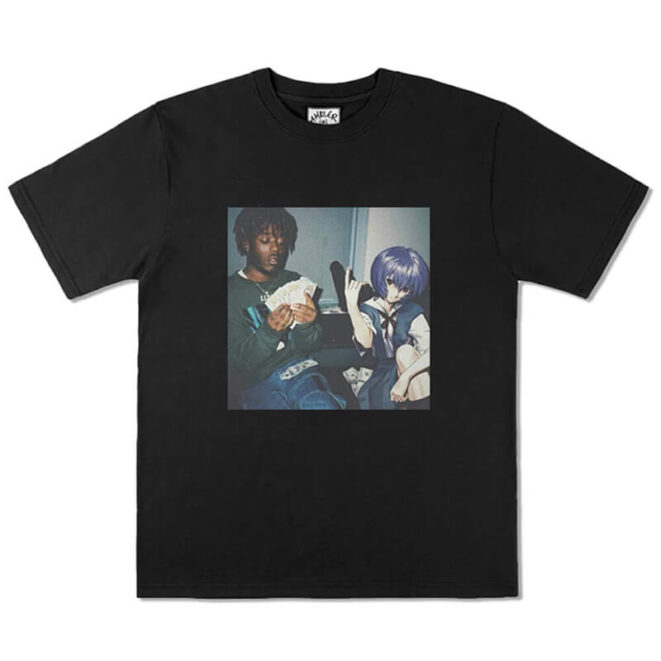 Lil Uzi Vert and Rei Ayanami Animecore Unisex T-Shirt (2)