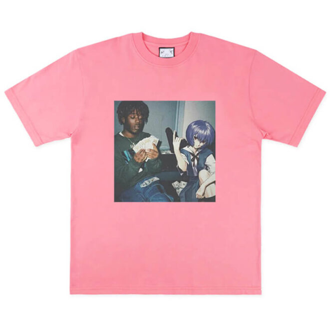 Lil Uzi Vert and Rei Ayanami Animecore Unisex T-Shirt (3)