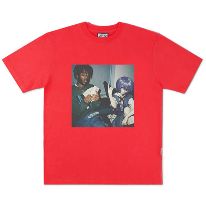 Lil Uzi Vert and Rei Ayanami Animecore Unisex T-Shirt (5)