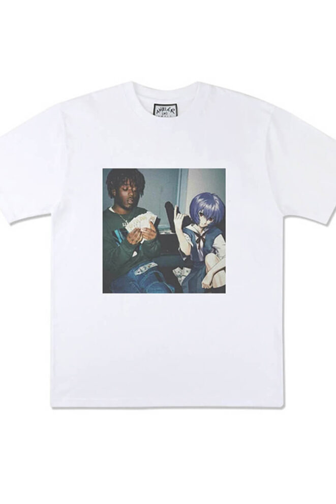 Lil Uzi Vert and Rei Ayanami Animecore Unisex T-Shirt (6)