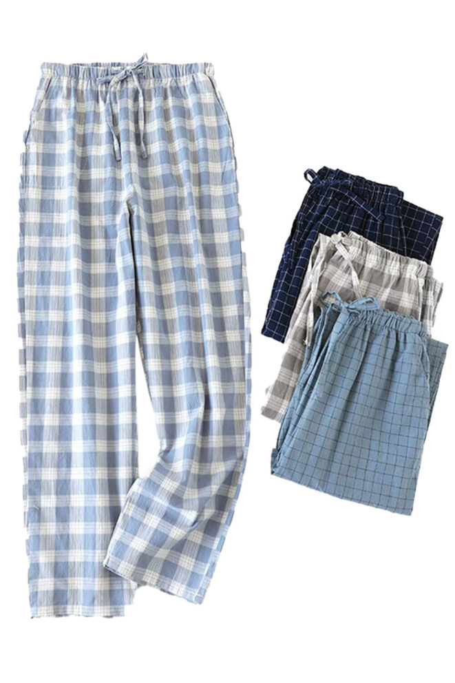 Plaid Grid Softie Aesthetic Pajama Pants for Women (8)