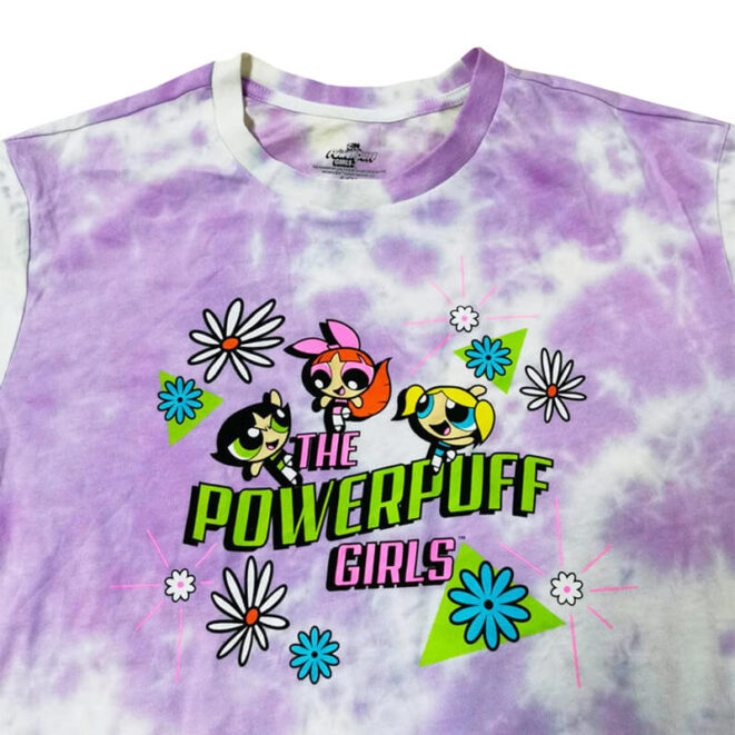 Powerpuff Girls T-Shirt Purple Tie Dye Indie Aesthetic (2)
