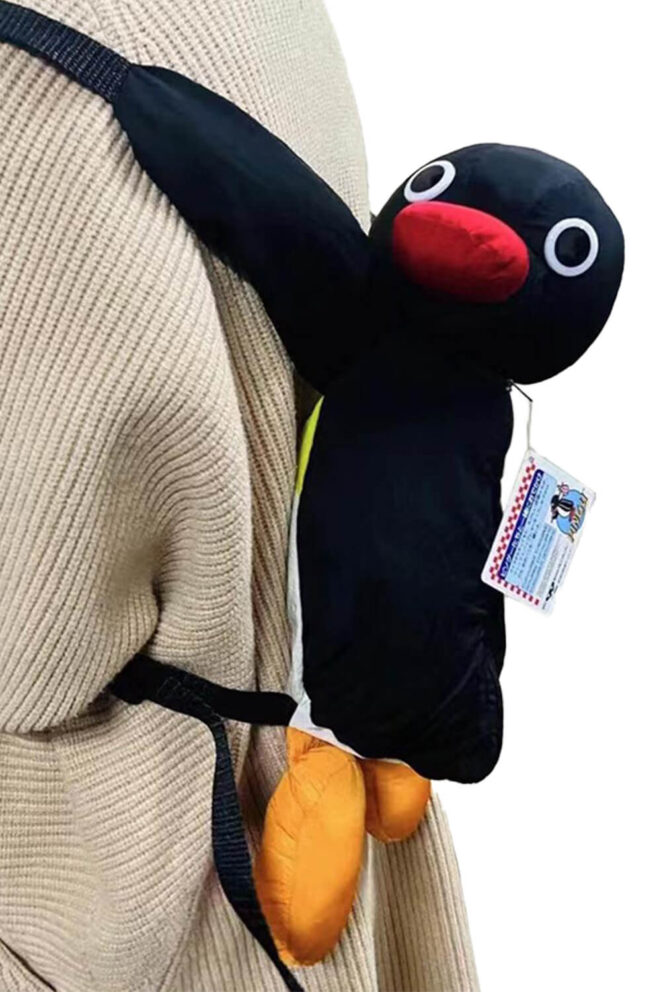 Soft Pingu Penguin Backpack Cartooncore Aesthetic (4)