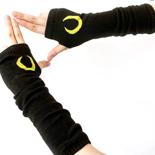 Striped-Elbow-Length-Fingerless-Gloves-Emo-Punk-Anime-Egirl-7