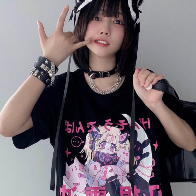 Women-T-shirt-Anime-Steam-Punk-Harajuku-E-Girl-Kawaii-1