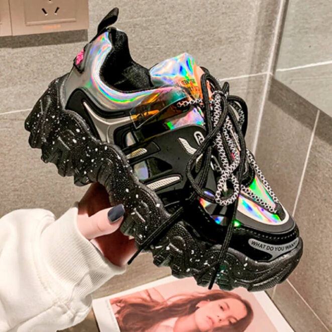 Womens-Holographic-Sneakers-Cyber-Chunky-Sole-Silver1