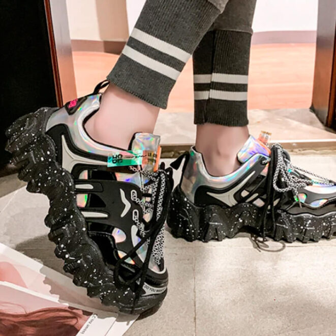 Womens-Holographic-Sneakers-Cyber-Chunky-Sole-Silver3