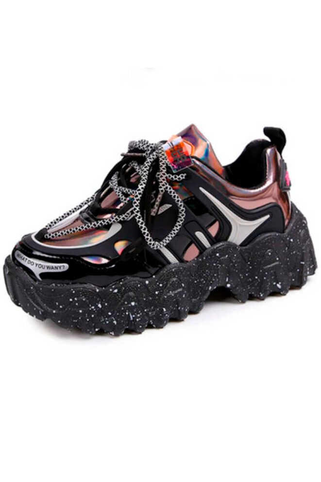 Womens-Holographic-Sneakers-Cyber-Chunky-Sole-Silver6