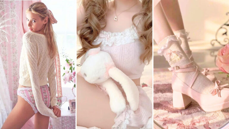 Coquette Dollette Aesthetic Kawaii Fashion Lace Corset Lingerie Style – The  Kawaii Factory