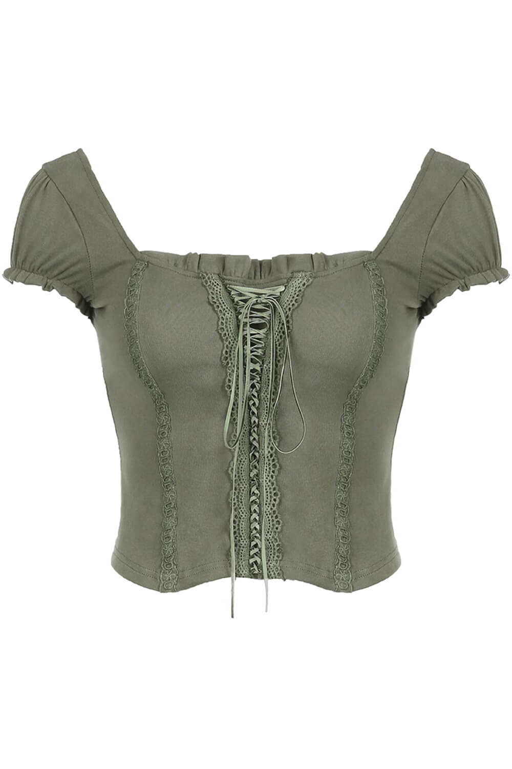 Fashion Lace Corset Crop Top Y2k Clothes Green Fairy Grunge Style Cropped  Tees Cami Tank Tops Fairycore Grunge Clothing (Color : Green, Size : Large)  : : Clothing, Shoes & Accessories
