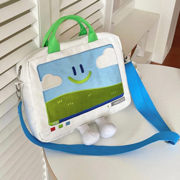 Windows XP Aesthetic Embroidery Handbag