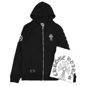 Jacket Makers Women's Chrome Hearts Zip Up Cropped Hoodie