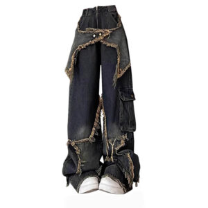 Stars Patch Y2K Denim Jeans for Women