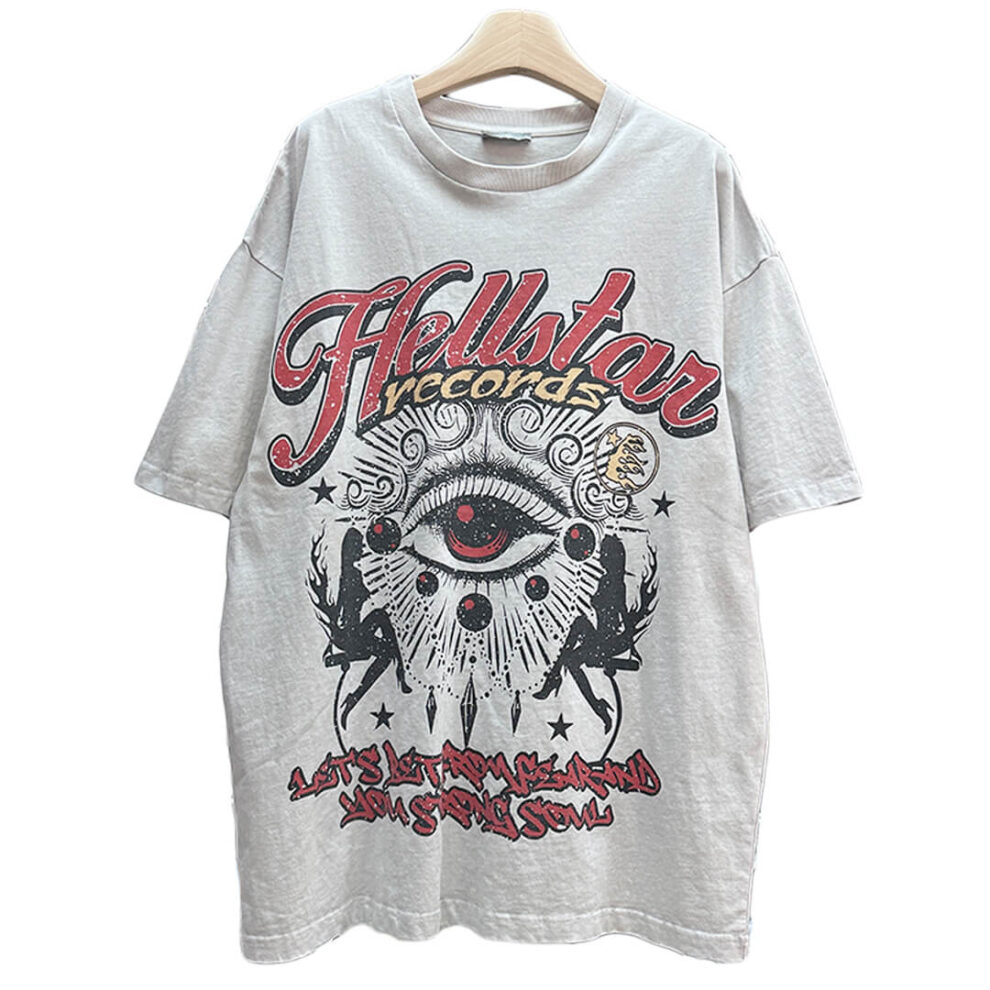 Hellstar Records Eye T-Shirt Unisex Trippy Indie Aesthetic