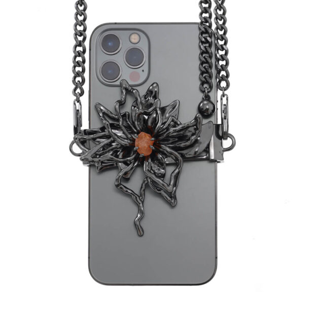 Water Lily iPhone Case Chain Crossbody Alternative Fashion 1