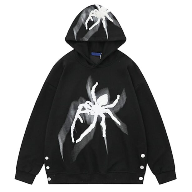 Aelfric Eden Spider Echo Black Hoodie Unisex Dark Fashion 1