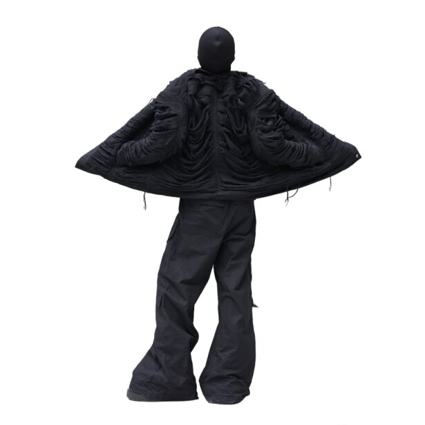 Avant garde Destroyed Knit Buttoned Jacket Opiumcore Aesthetic 1