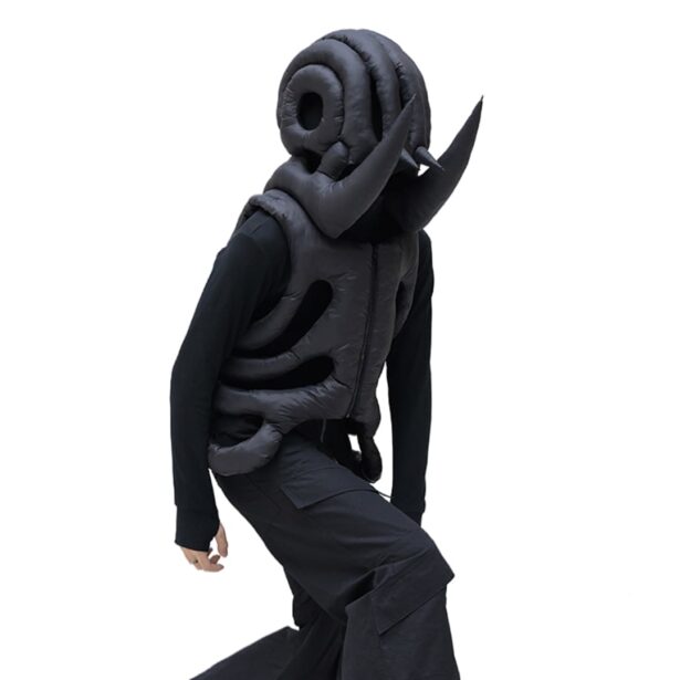 Avant garde Futuristic Helmet Tusks Opiumcore Aesthetic 1