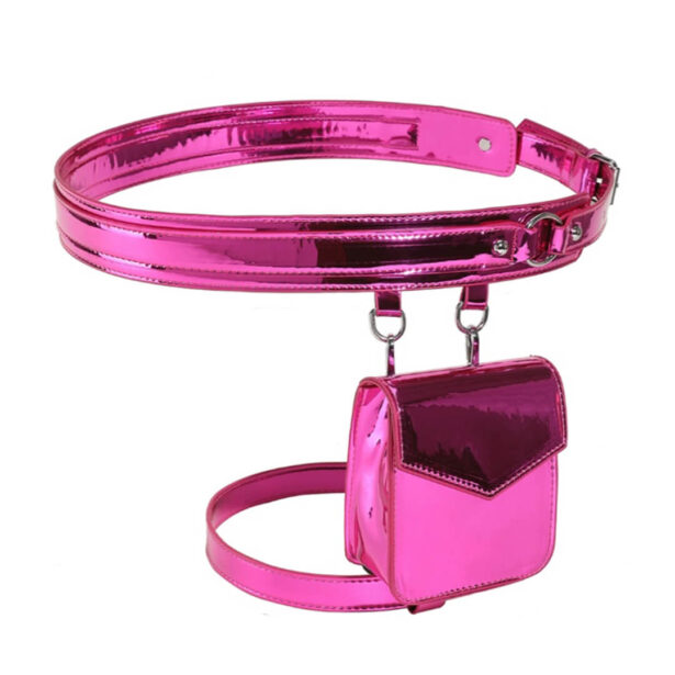 Glossy Metallic Color Fanny Pack Waist Bag Y2K Style 1