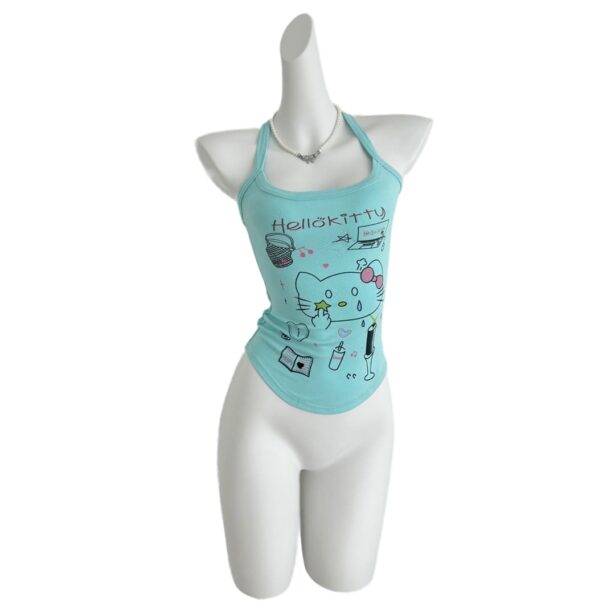 Women Tank Top Hello Kitty Kawaii Y2K Kidcore Aesthetics 1