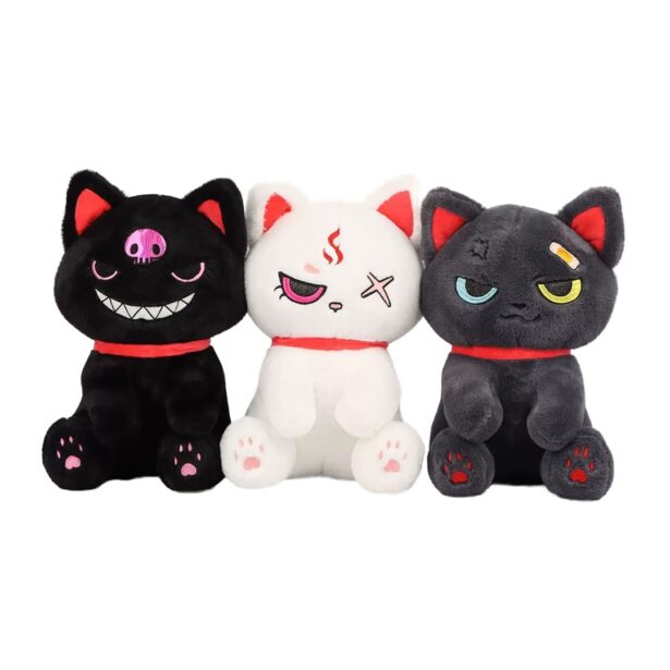 Cute and Creepy Plush Cat Toys Perfect for Collectors 1