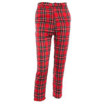 Red Plaid Pants For Women