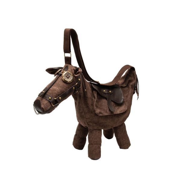 Unique Horse Shaped Canvas Shoulder Bag 1