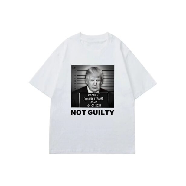 Unisex Trump Mugshot Graphic Tee NOT GUILTY T Shirt 1