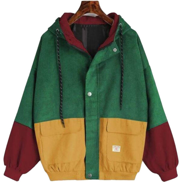 Corduroy Patchwork Unisex Jacket5