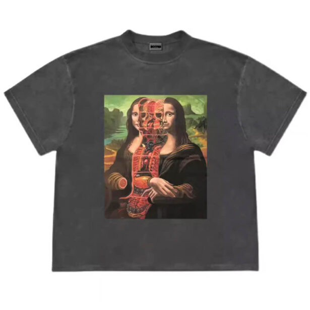 Mona Lisa Anatomic Artsy Unisex T Shirt 1