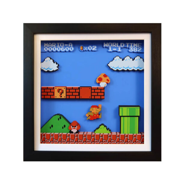 Super Mario Pixel Papper 3D Painting Retro Geekcore Aesthetic 1